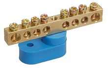 Шина N нулевая на одном угловом изоляторе 6х9мм 8/1 ИЭК          