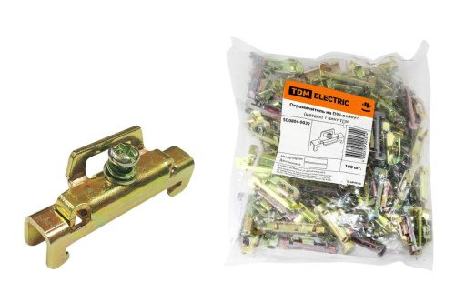 Ограничитель на DIN-рейку (металл) 1 винт ТДМ                                        