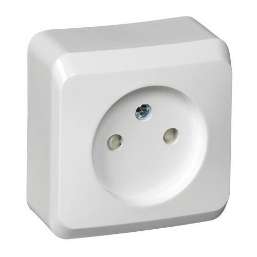 Розетка о/у Этюд 1м б/з с з/ш белый IP20 16А (упак-25шт) SchE                                         
