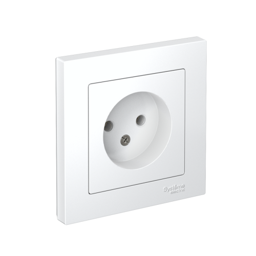Розетка с/у AtlasDesign 1м б/з белый IP20 в сборе 16А (упак-15шт) SchE                                        