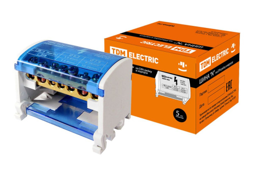 Шина N нулевая на DIN-рейку в корпусе 2х7групп ТДМ                                        