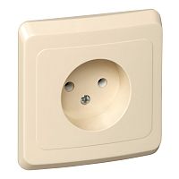 Розетка с/у Этюд 1м б/з кремовый IP20 16А (упак-20шт) SchE          
