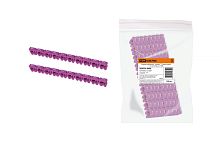 Маркер МК0 - 1,5мм символ "7" 150шт/ролл фиолетовый наборный ТДМ          