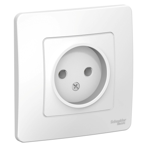 Розетка с/у Бланка 1м б/з белый IP20 16А (упак-10 шт) SchE                                        