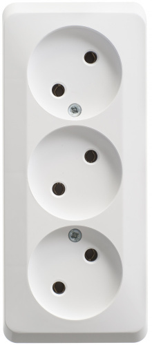 Розетка о/у Этюд 3м б/з белый IP20 16А (упак-11шт) SchE                                         фото 3                    