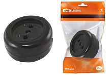 Розетка 2П 16А макс. 250B о/у "Ретро" (карболит) ТДМ          