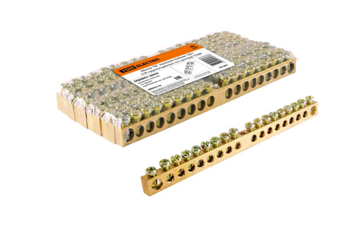 Шина "N" нулевая 6х9мм 18/1 (18 групп/крепеж по центру) ТДМ                                        