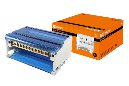 Шина N нулевая на DIN-рейку в корпусе 4х11групп ТДМ                                        