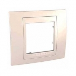 Рамка Unica Хамелеон 1м бежевый SchE          