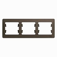 Рамка GLOSSA 3м шоколад горизонтальная SchE          