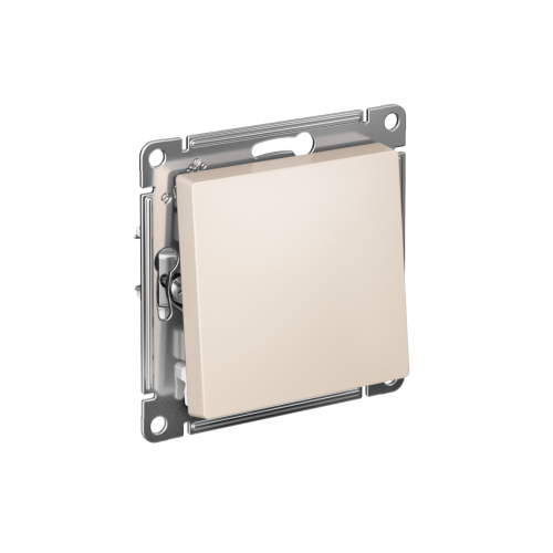 Переключатель с/у AtlasDesign 1кл. бежевый, механизм IP20 10А перекрестный (упак-5шт) SchE                                        