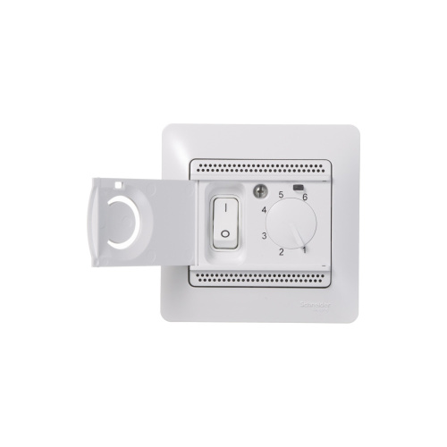 Термостат с/у GLOSSA белый в сборе от+5до+50°C,10A электрон. тепл.пола с датчиком (упак-2шт) SchE                                         фото 5                    