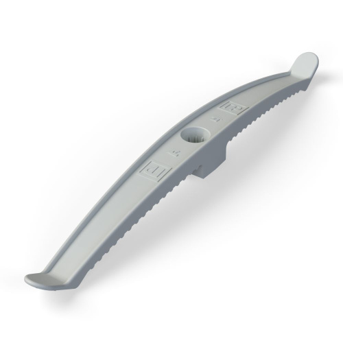 Держатель кабеля двусторонний для прямого монтажа серый (20шт/120шт уп/кор) Промрукав                                        