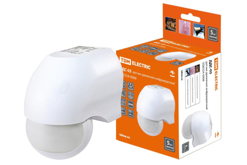 Датчик движения 1100Вт ДДС-03 настенный IP44 ТДМ                                        