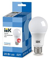 Лампа LED A70 груша 20Вт 230В 6500К E27 IEK          