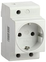 Розетка РАр10-3-ОП с заземлением на DIN-рейку ИЭК          