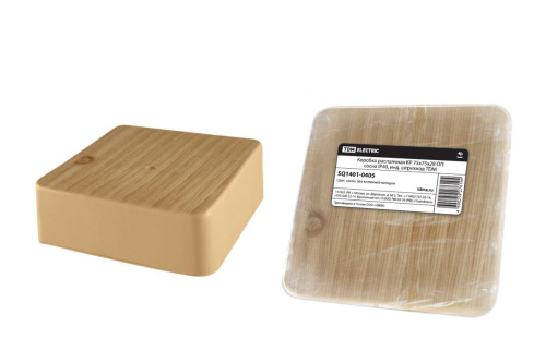 Коробка распаячная КР 75х75х28 ОП сосна IP40, инд. штрихкод ТДМ                                        