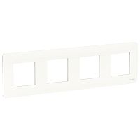 Рамка Unica Studio 4м белый, универсальная (упак-5шт) SchE          