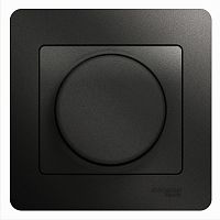 Диммер с/у GLOSSA антрацит в сборе 300Вт светорегулятор поворотный (упак-2шт) SchE          