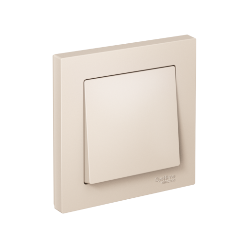 Выключатель с/у AtlasDesign 1кл бежевый, в сборе IP20 10А (упак-15шт) SchE                                        