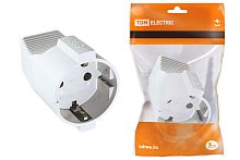 Кабельная розетка 2П+З 16А 250B белая  с з/ш ТДМ          