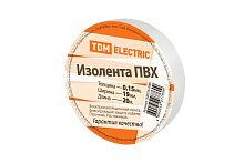 Изолента ПВХ 0,15х19мм Белая 20м ТДМ          