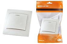 Выключатель с/у Таймыр 1кл белый IP20 10А с инд. ТДМ          
