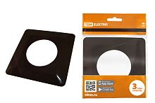 Одноместная защитная рамка для выключателей или розеток для защиты обоев 130х130 мм, шоколад ТДМ          