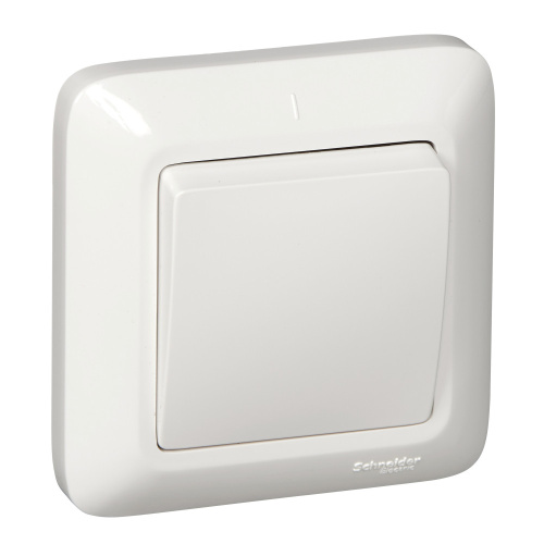 Выключатель с/у Прима 1кл белый IP20 6А (упак-96шт) SchE                                         фото 2                    