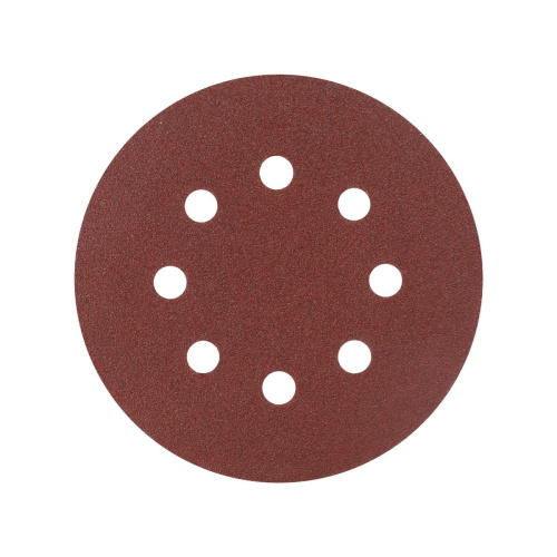 Круг шлифовальный на липучке, 125мм, Р80, 8 отверстий, (упаковка - 5 шт) PATRIOT                                        