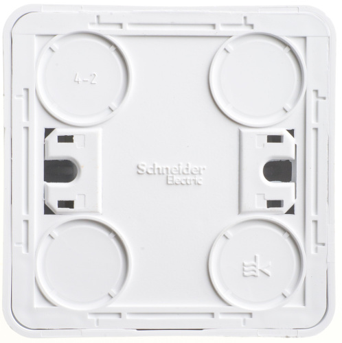 Выключатель о/у Этюд 1кл белый IP20 10А (упак-25шт) SchE                                         фото 2                    