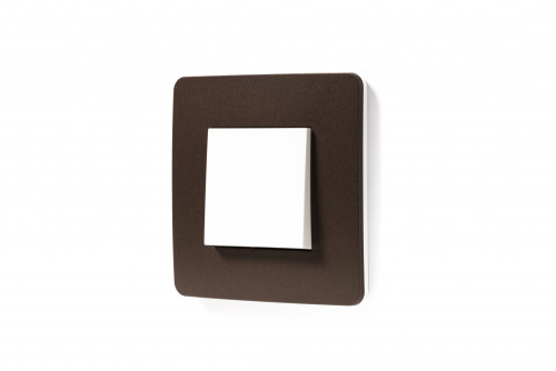 Рамка Unica Studio 1м шоколад/белый (упак-10шт) SchE                                         фото 3                    