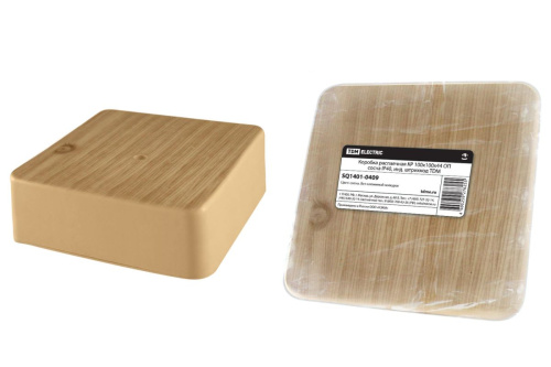 Коробка распаячная КР 100х100х44 ОП сосна IP40, инд. штрихкод ТДМ                                        