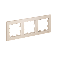 Рамка AtlasDesign 3м бежевый, универсальная (упак-15шт) SchE          