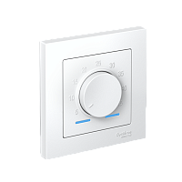 Термостат с/у AtlasDesign белый в сборе от+5до+35°C,16A электрон. тепл.пола с датчиком SchE          