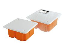 Коробка распаячная СП 92х92х40мм, крышка, IP20, инд. штрихкод, ТДМ          