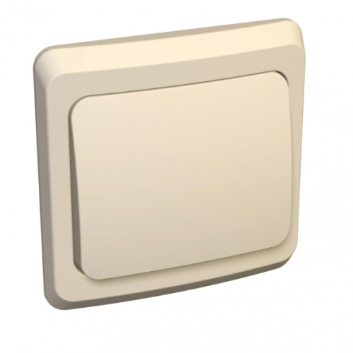 Выключатель с/у Этюд 1кл кремовый IP20 10А (упак-20шт) SchE                                         фото 2                    