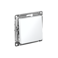 Выключатель с/у AtlasDesign 1кл белый, механизм IP20 10А с самовозвратом (упак-5шт) SchE          