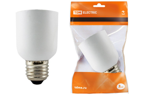 Переходник E27-E40, белый, ТДМ                                        