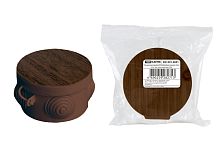 Коробка распаячная ОП D65х40мм, крышка , бук, IP54, 4вх. инд. штрихкод ТДМ          