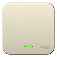 Выключатель о/у Бланка 1кл молочный IP20 10А с инд. и с изол. пл. (упак-15шт) SchE          