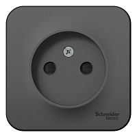 Розетка о/у Бланка 1м б/з с з/ш антрацит IP20 16А изол.пл. (упак-18 шт) SchE          