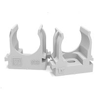 Крепеж-клипса для труб для монтажного пистолета серая в п/э d20 мм (100шт/900шт уп/кор) Промрукав          