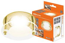 Светильник встраиваемый СВ 05-02 MR16 50Вт G5.3 золото ТДМ          