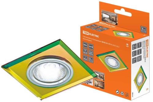 Светильник встраиваемый СВ 03-01 MR16 50Вт G5.3 мульти/хром ТДМ                                        