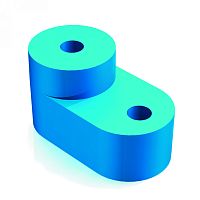 Изолятор угловой для установки нулевой шины DEKraft          