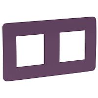 Рамка Unica Studio 2м лиловый/белый, универсальная (упак-5шт) SchE          