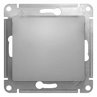 Выключатель с/у GLOSSA 1кл алюминий, механизм IP20 10А (упак-20шт) SchE          