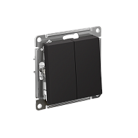 Переключатель с/у AtlasDesign 2кл. карбон, механизм IP20 10А на 2 направления (упак-5шт) SchE          