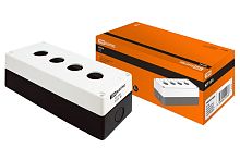Корпус пластиковый для кнопок 4места белый КП104 ТДМ          